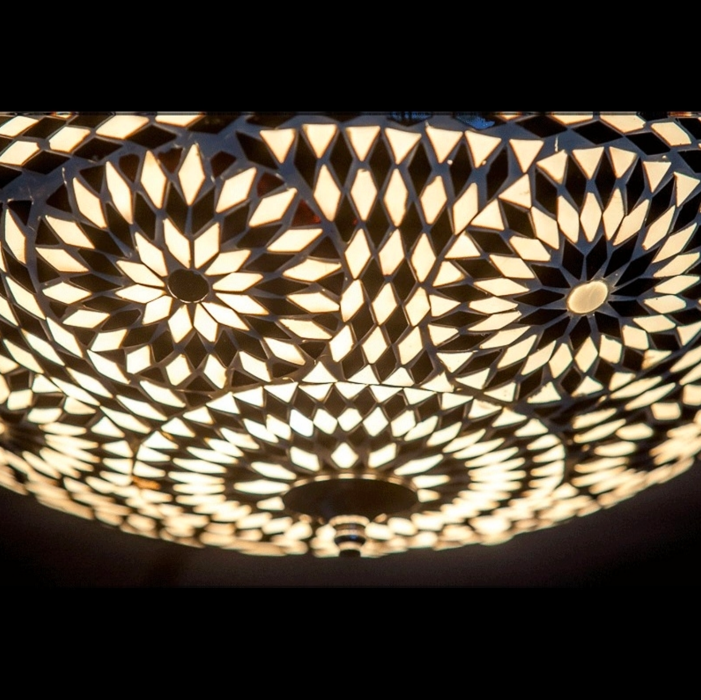 Plafonniere Roya zwart-wit in 2 maten - depauwwonen