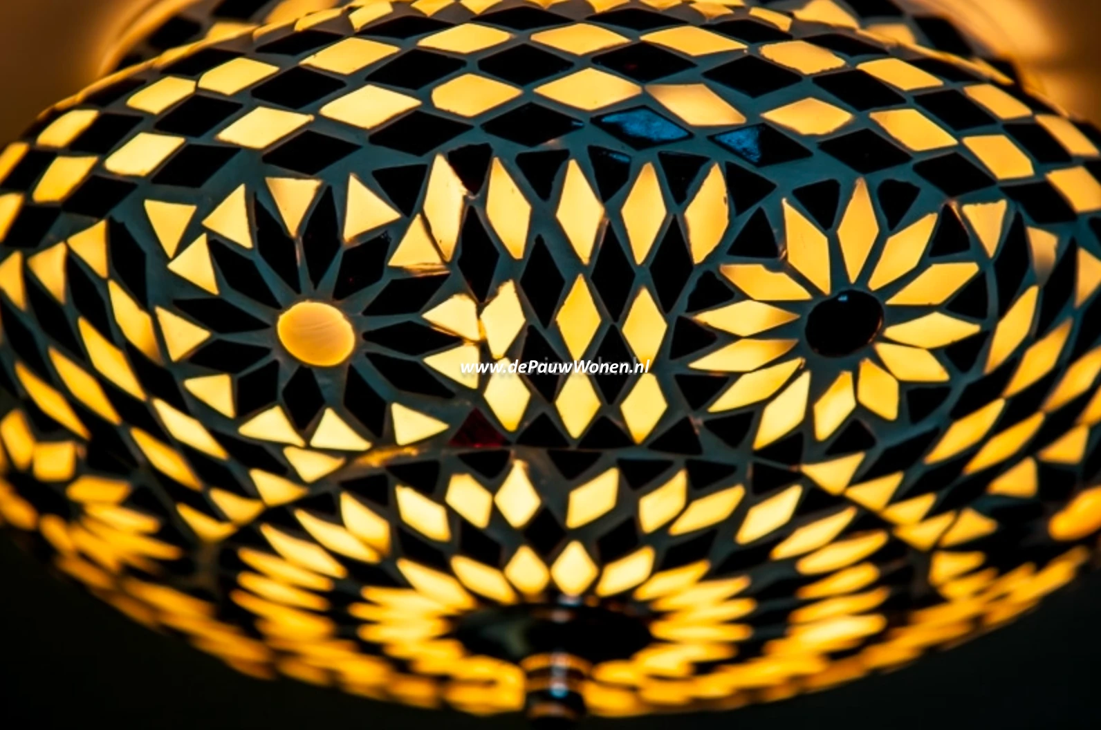 Plafonniere Roya zwart-wit in 2 maten by Orientaals