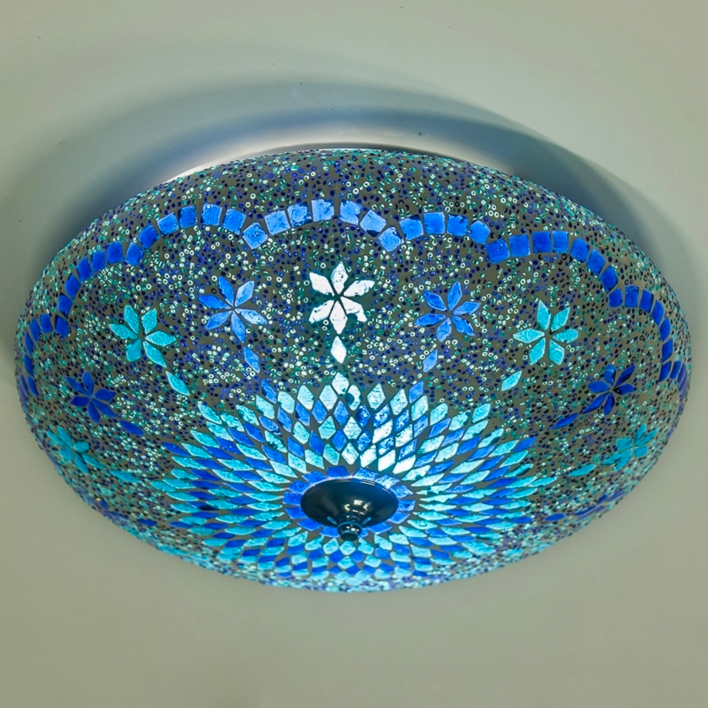 Plafonniere Sabi blauw 38cm - depauwwonen