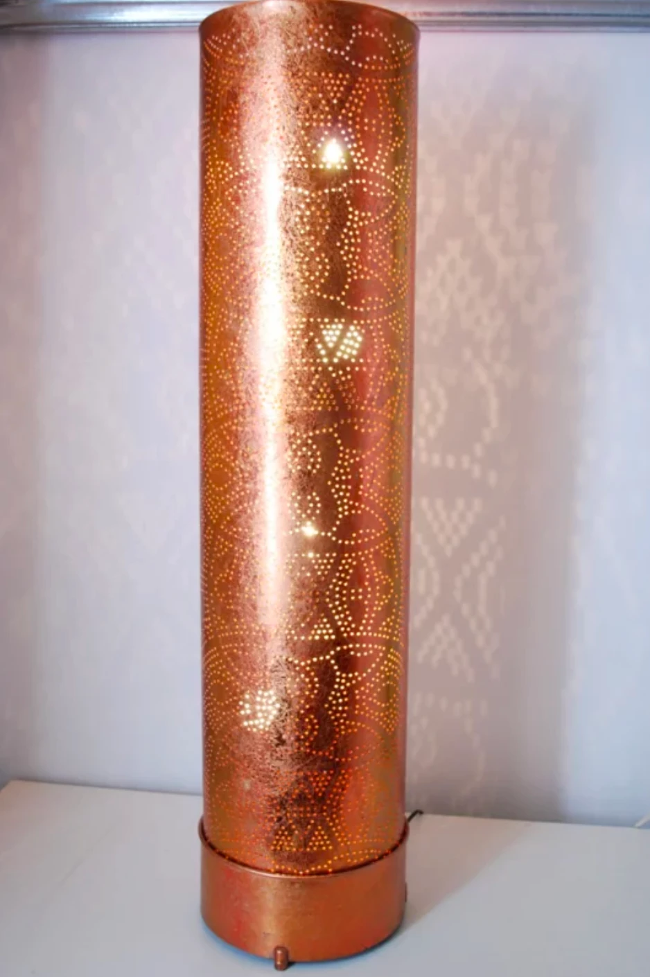 Vloerlamp Ameera vintage koper in 3 maten by Orientaals