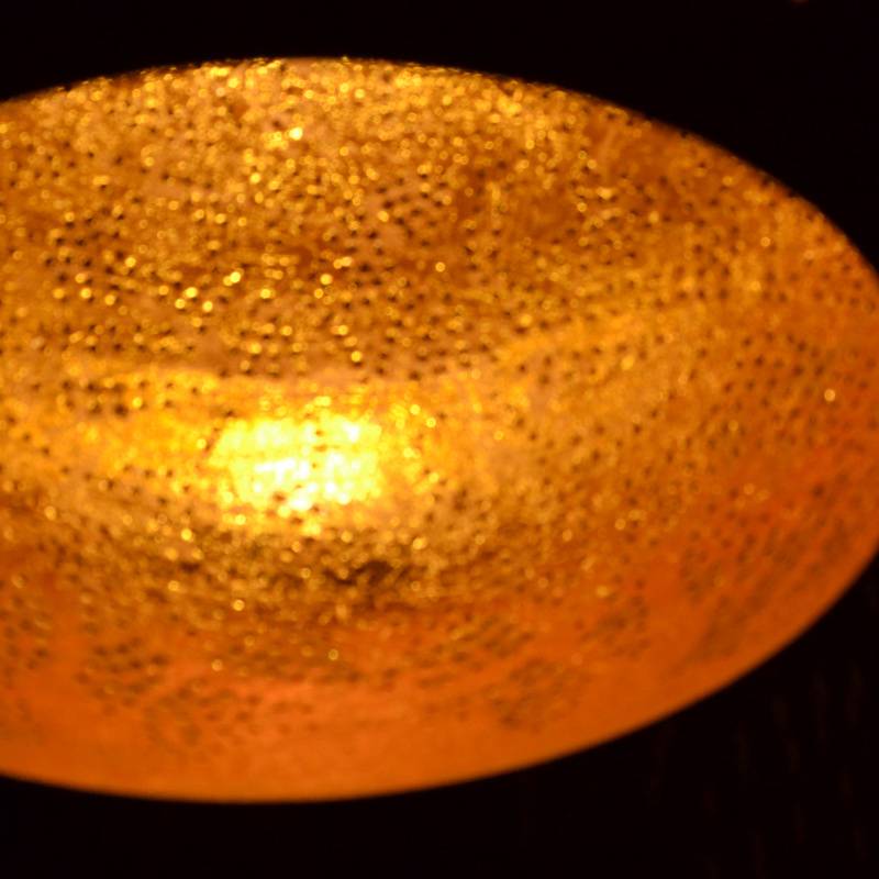 Hanglamp Ameera wit/goud druppel - depauwwonen