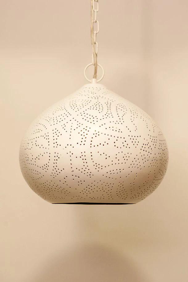 Hanglamp Ameera Union wit/goud in 2 maten by Orientaals