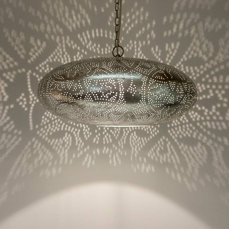 Hanglamp Ameera zilver elipse - depauwwonen