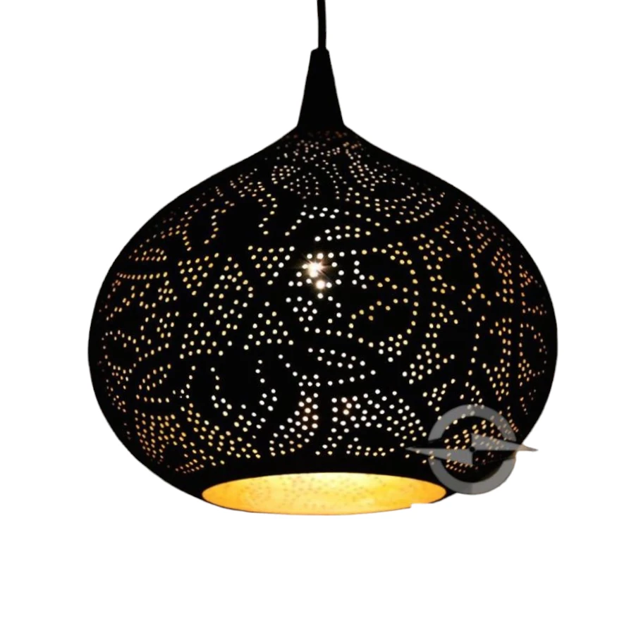 Hanglamp Ameera Union zwart/goud in 2 maten by Orientaals