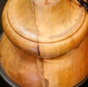 Hanglamp Ameera zwart/goud wood 53 cm - depauwwonen