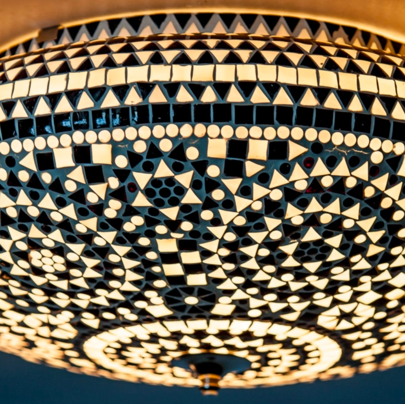 Plafonniere Cantara zwart-wit in 3 maten - depauwwonen