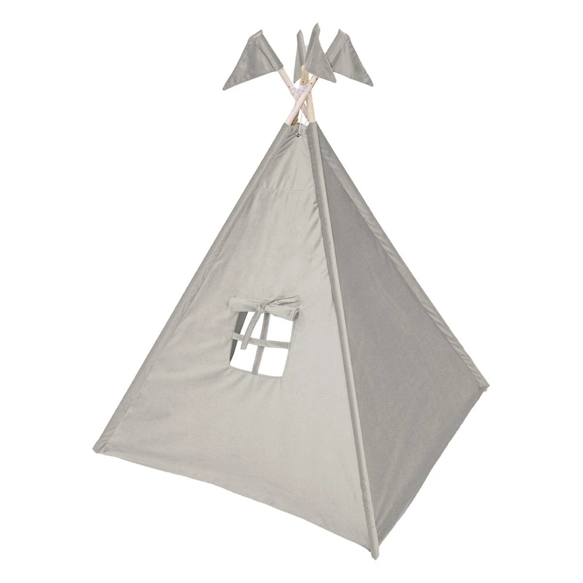 Tipi Tent Vlaggen - Fluweel in 4 kleuren by Overseas