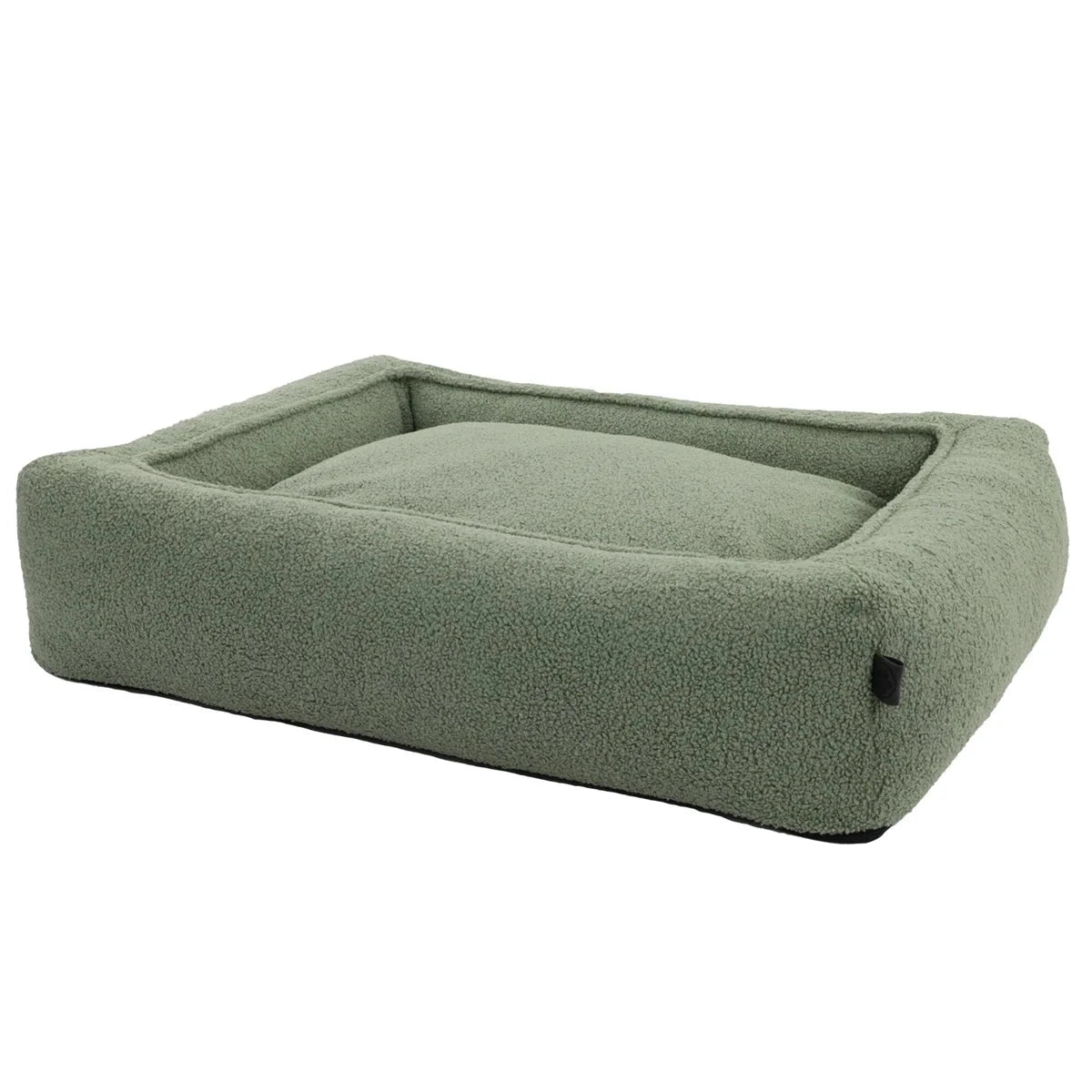 Hondenbed Cocoon Xavi Teddy Olive in 2 maten by Overseas