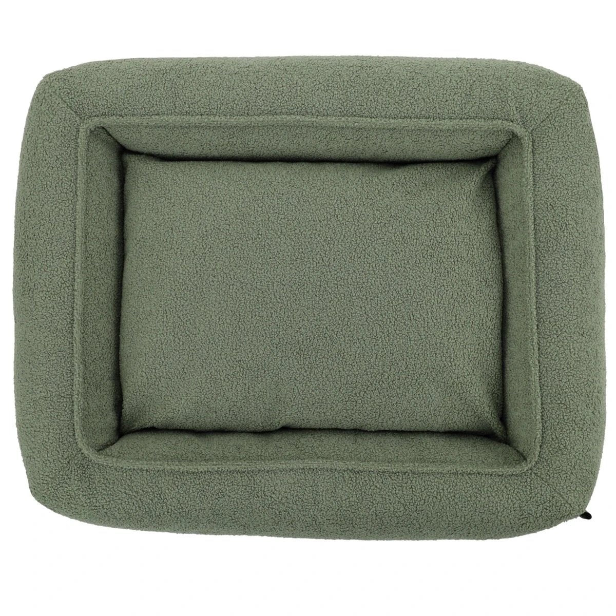 Hondenbed Cocoon Xavi Teddy Olive in 2 maten by Overseas