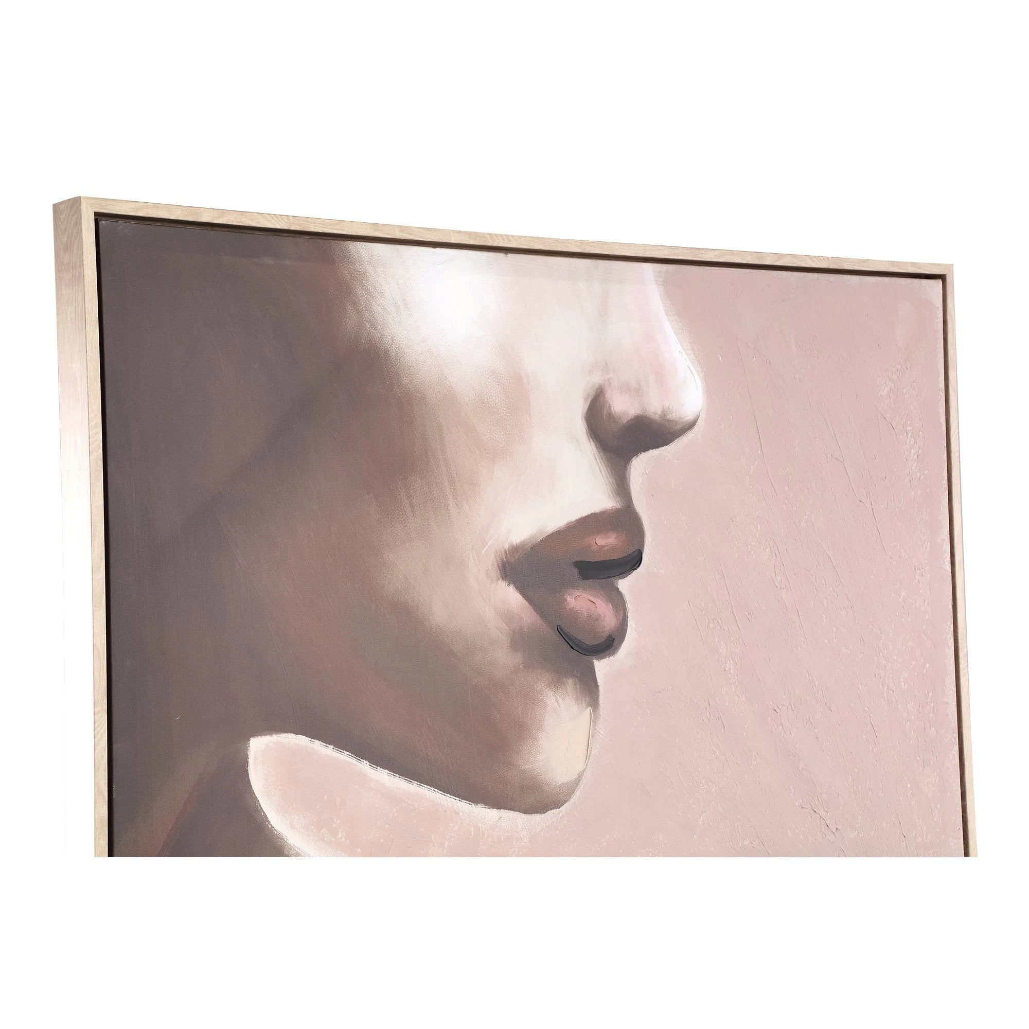 Rechthoekig schilderij van PTMD met een vrouw en de naam Liliana in bruintinten, geschikt voor woonkamer decoratie.