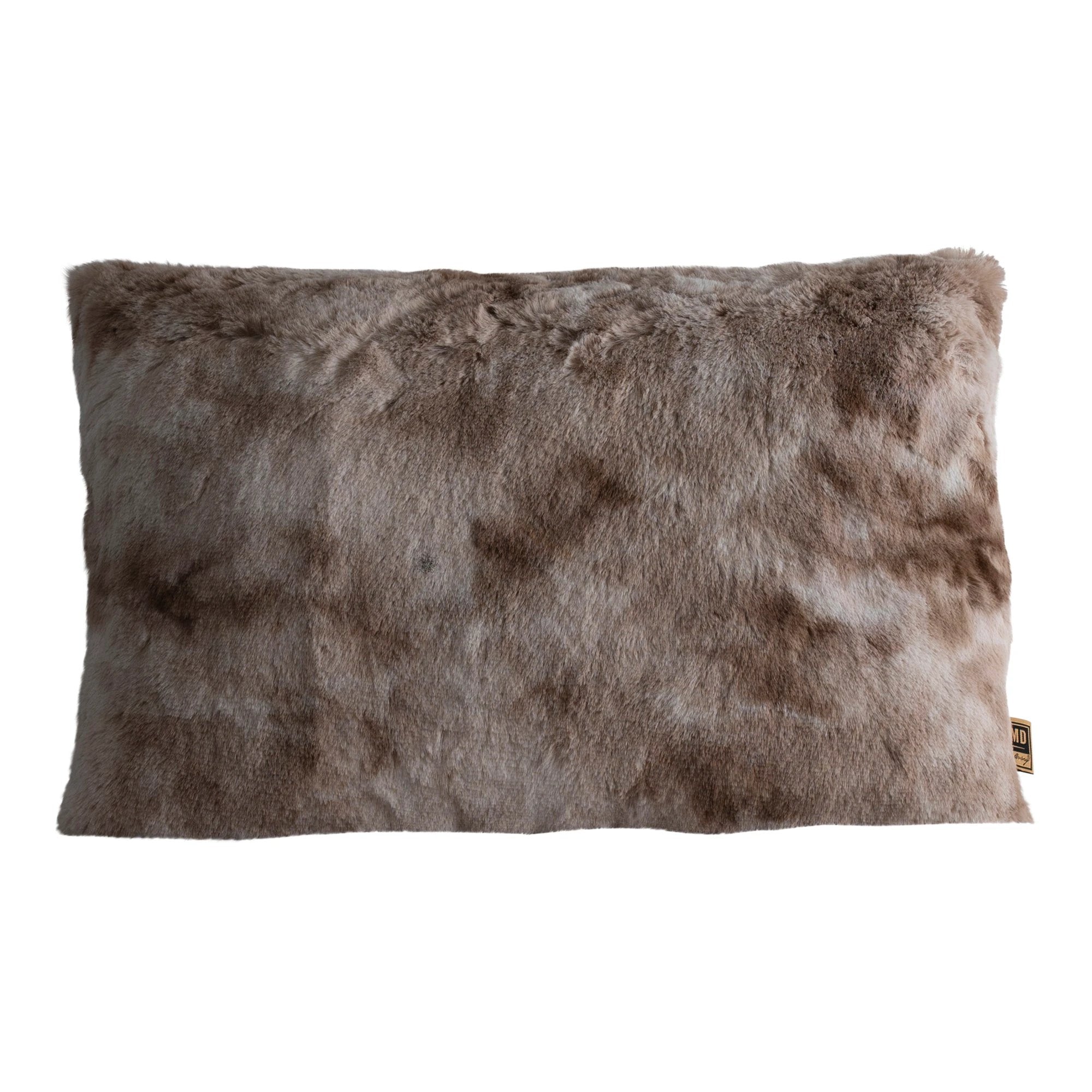 Linde Beige Faux Fur Rechthoekig by PTMD