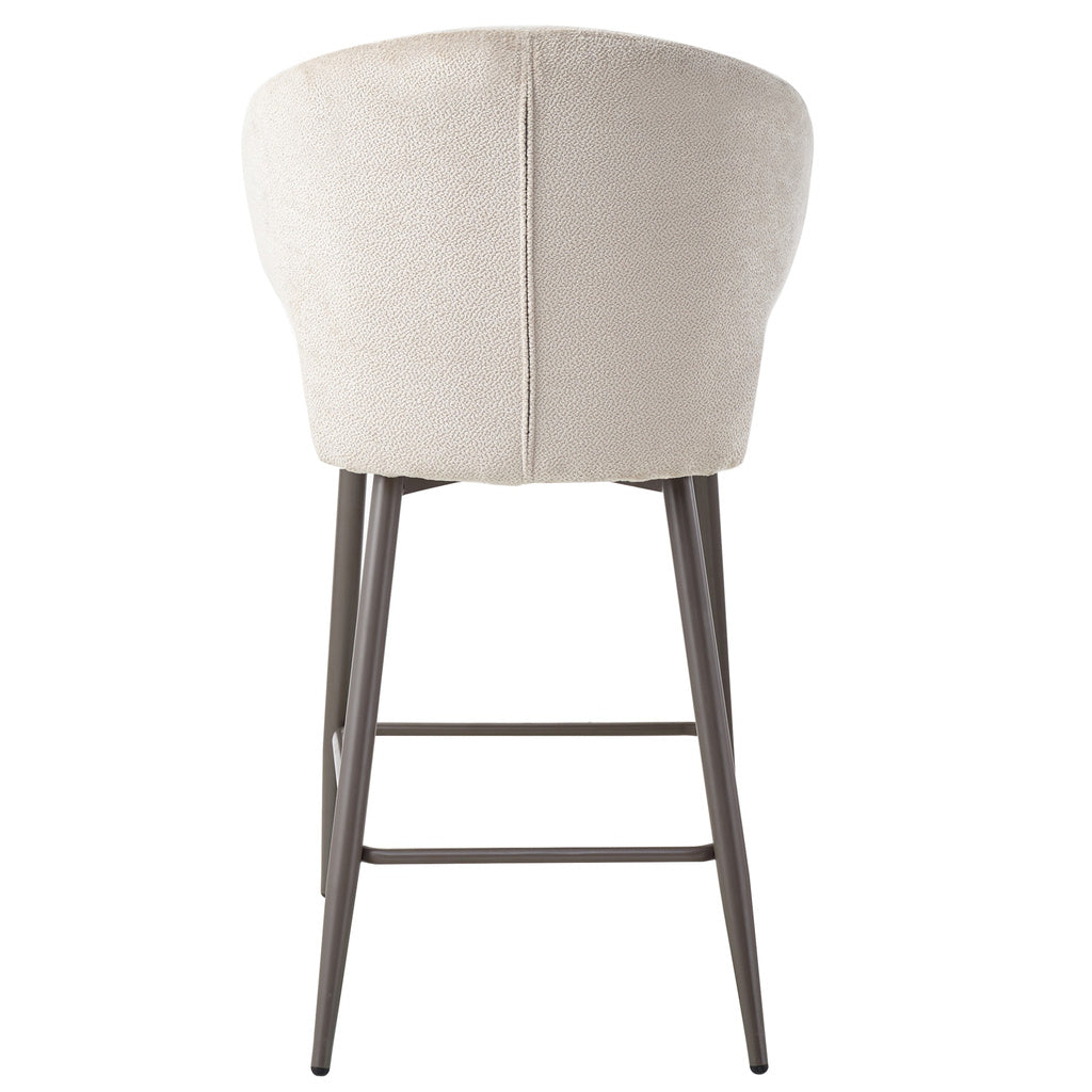 Ares Beige bar chair aphrodite 3 clay leg (set van 2) - depauwwonen