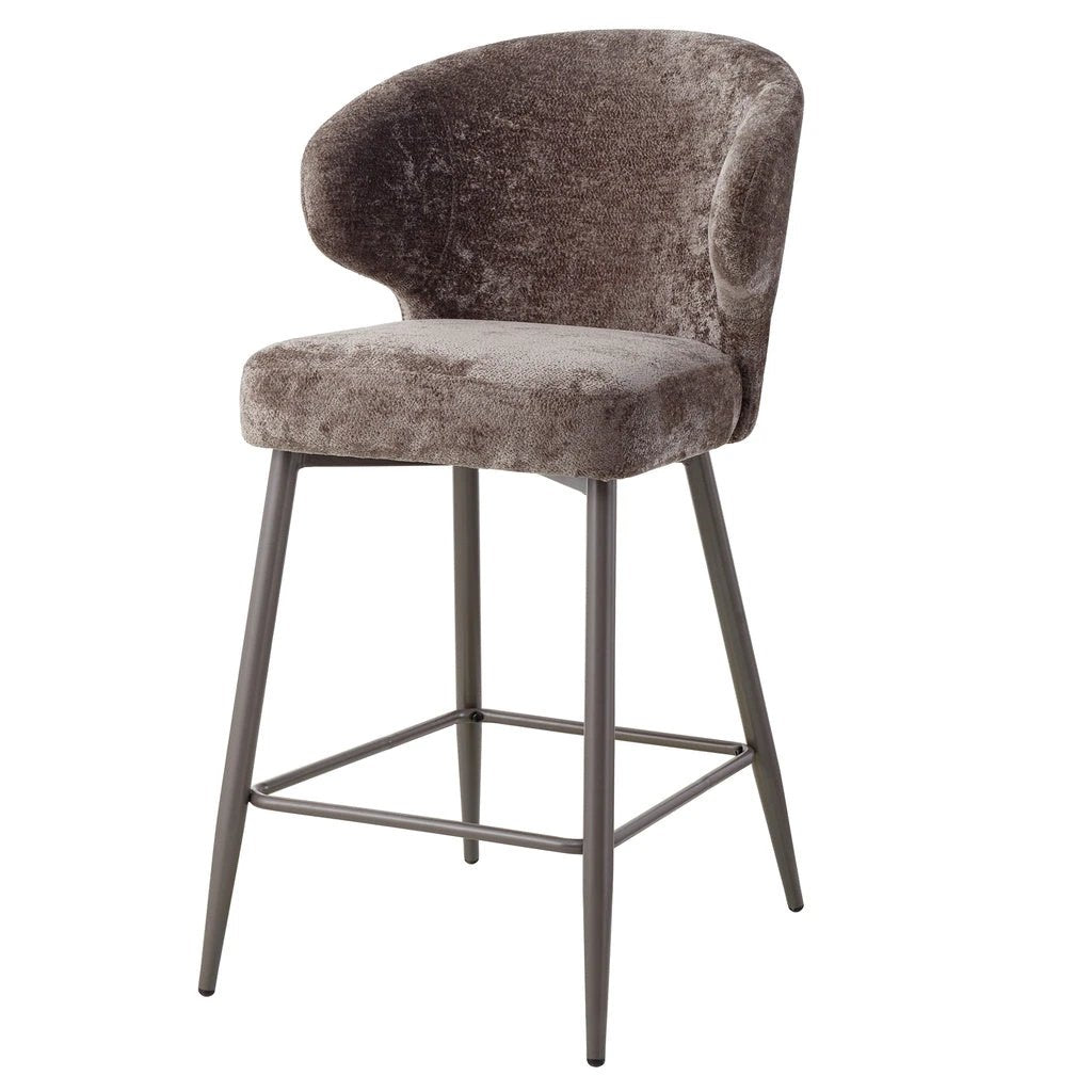 Ares Mocca bar chair aphrodite 7 clay leg by PTMD