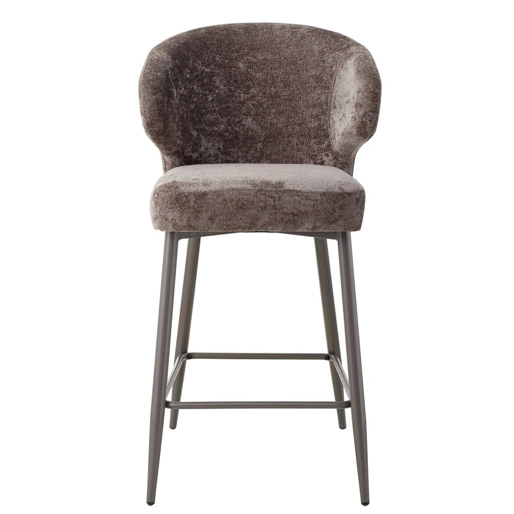 Ares Mocca bar chair aphrodite 7 clay leg by PTMD