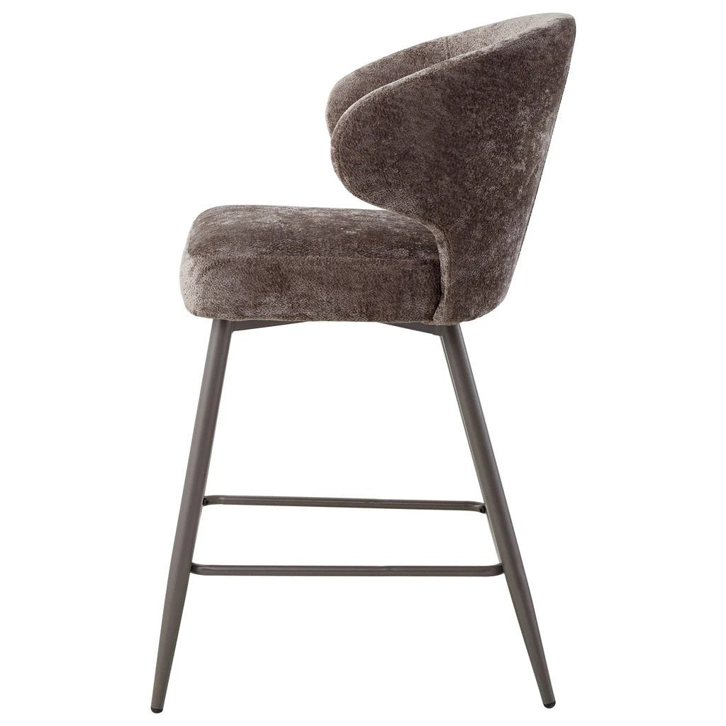 Ares Mocca bar chair aphrodite 7 clay leg by PTMD