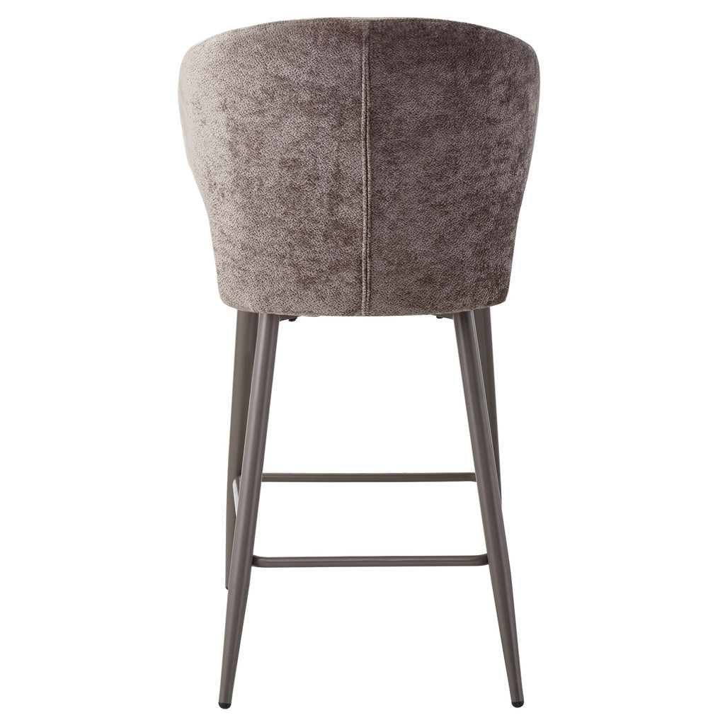Ares Mocca bar chair aphrodite 7 clay leg (set van 2) - depauwwonen