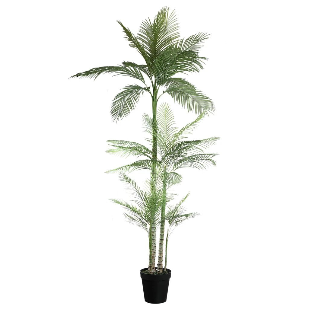 Kunstplant palmboom in zwarte pot - XL by PTMD
