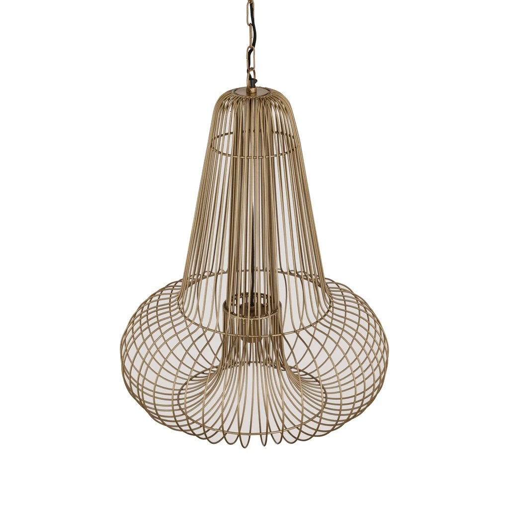 Aluesi Hanglamp Antiek Messing by PTMD