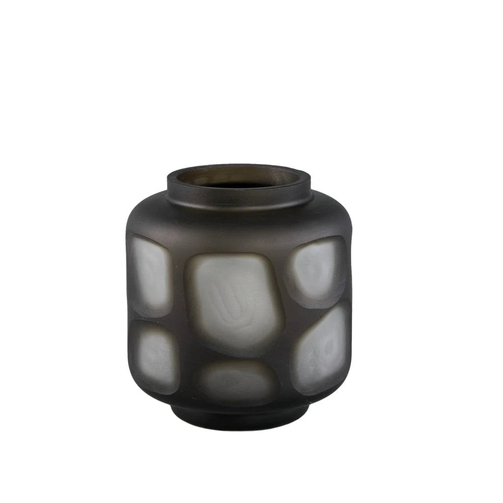 Azize Groene vaas van geslepen glas S by PTMD