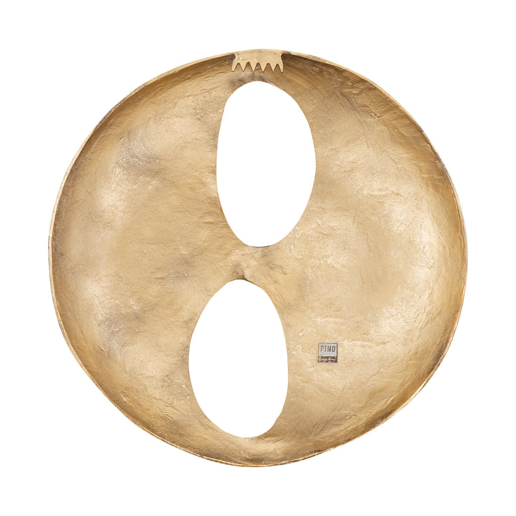 Deuie Messing gegoten aluminium wandpaneel afgerond groot - depauwwonen