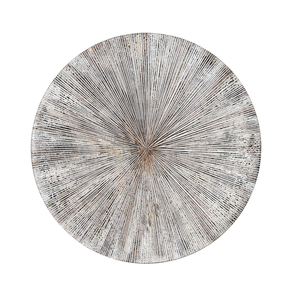 Zapp wit geribbeld wandpaneel rond - S - depauwwonen