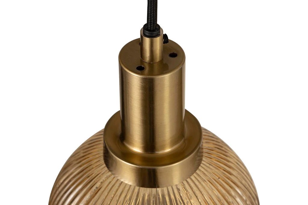 Juliet Amber glazen hanglamp 8 stuks swirl by PTMD