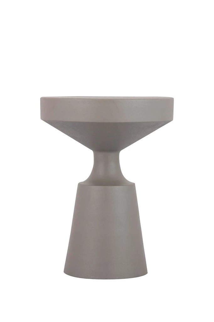 Danillios Olive green iron sidetable round by PTMD