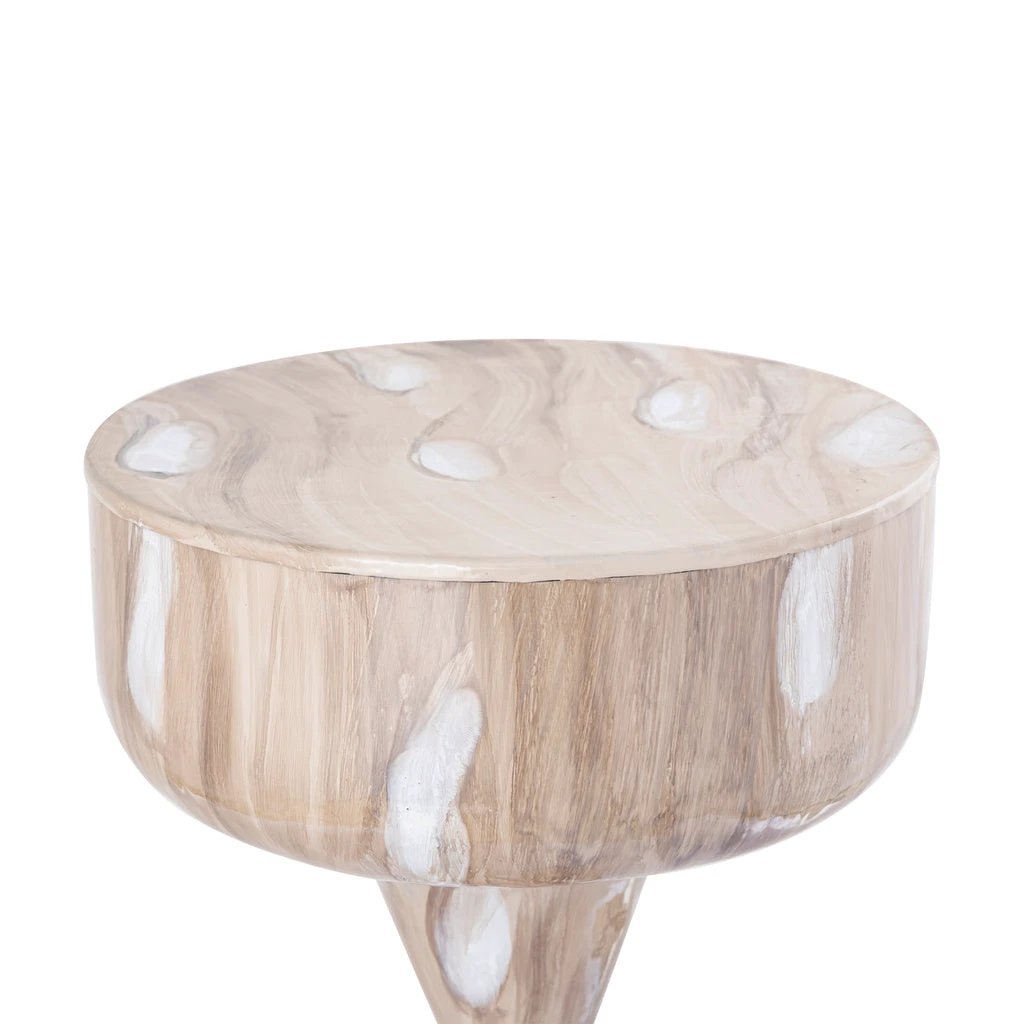 Maran Cream shiny ironsidetable round L by PTMD