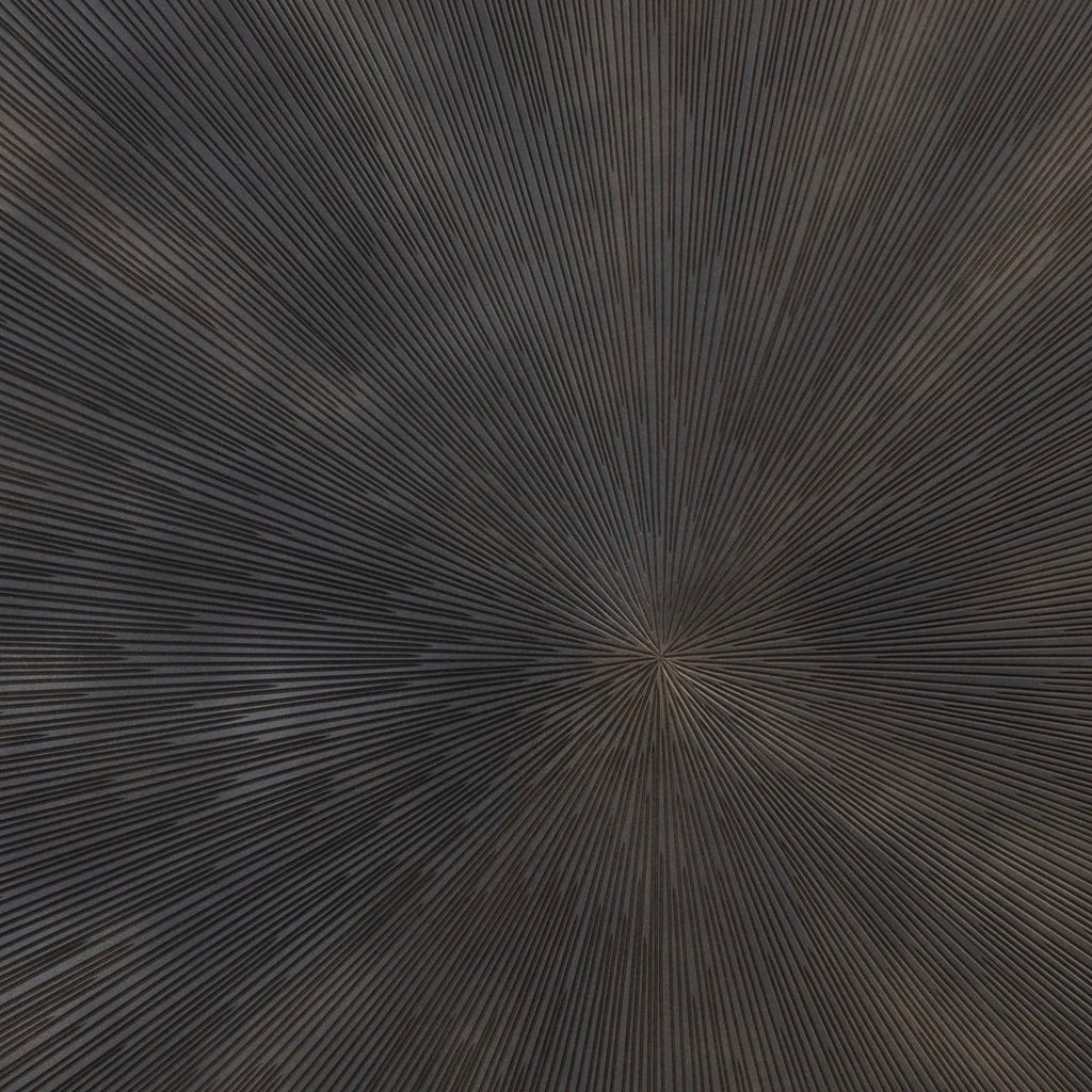 Zapp Black MDF gesneden wandpaneel goud rond by PTMD