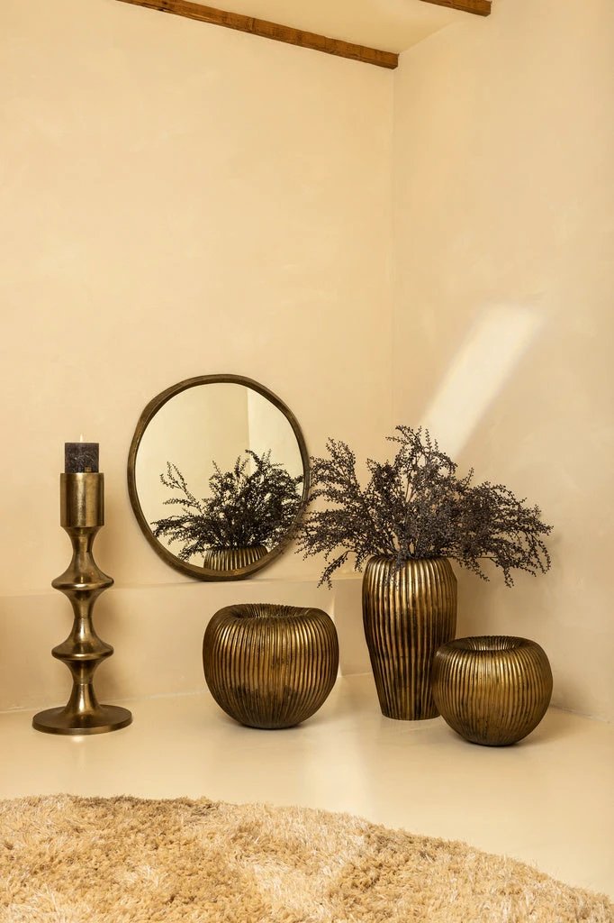 Limera Brass ronde spiegel S by PTMD