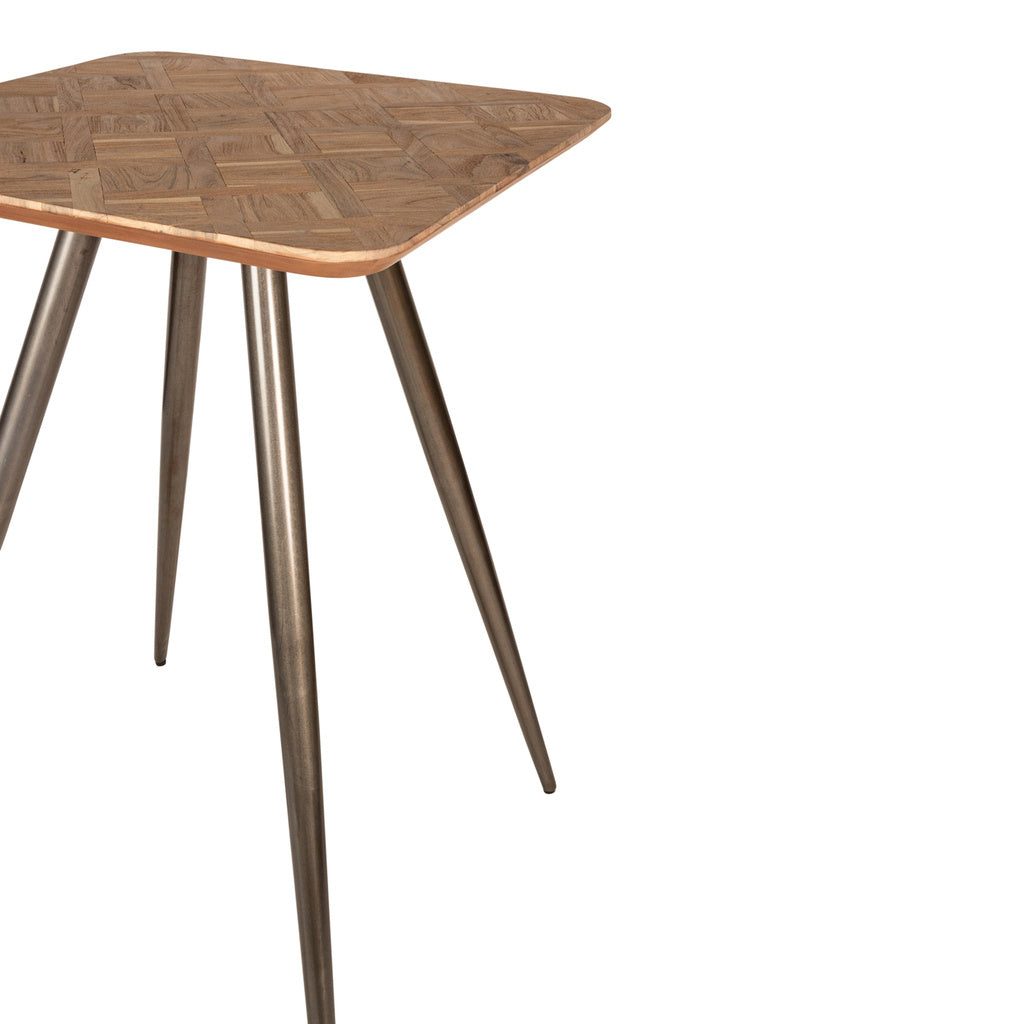 Fieron Natuurlijke houten bartafel vierkant - depauwwonen