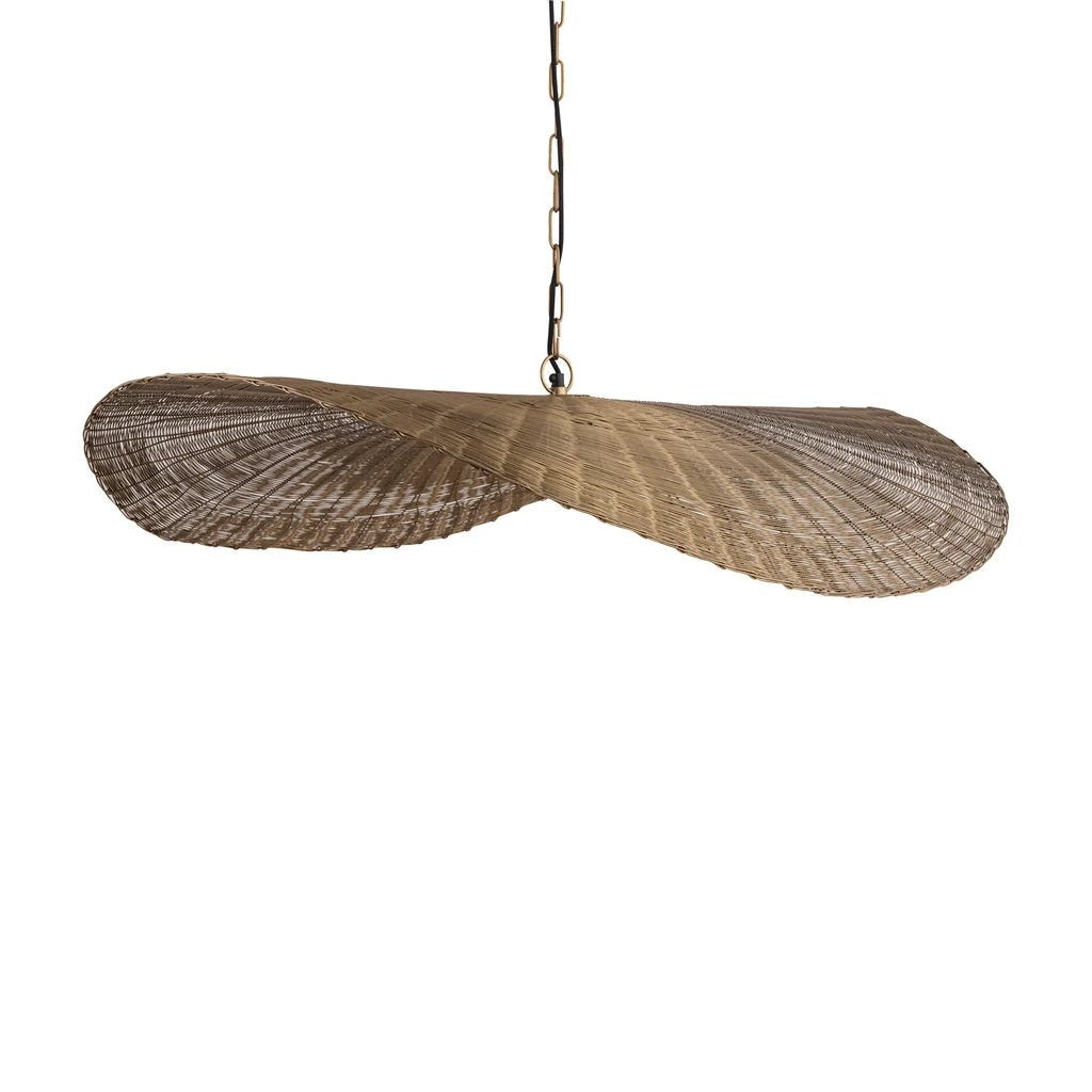 Shauney Gold ijzeren golvende hanglamp rond L by PTMD