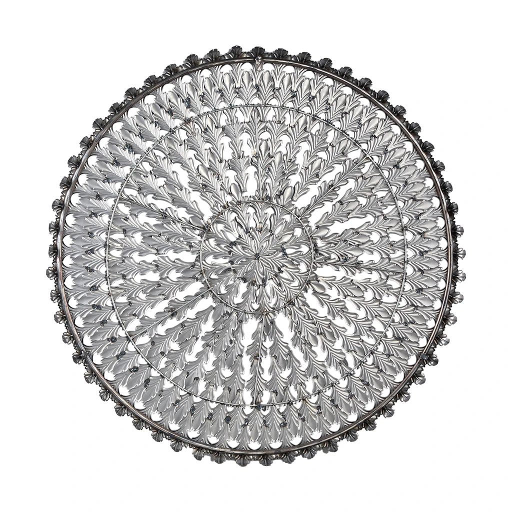 Xavery Koperen ronde ijzeren wandpaneel met uitgesneden uitstraling S by PTMD