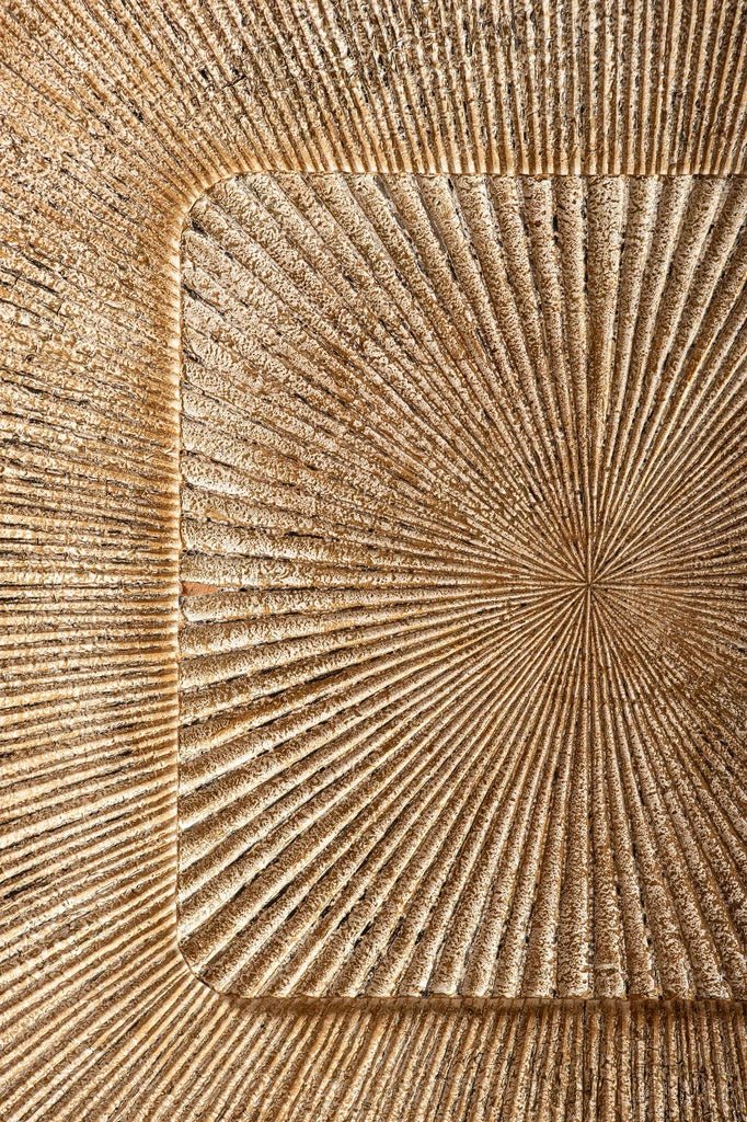 Dishita Cream vierkante MDF wandpaneel geribbeld klein by PTMD