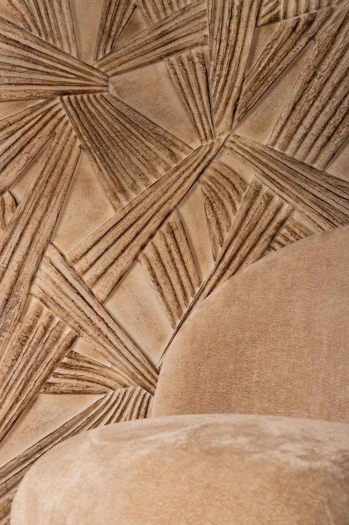 Raihan Crème wandpaneel met knoestige uitstraling by PTMD