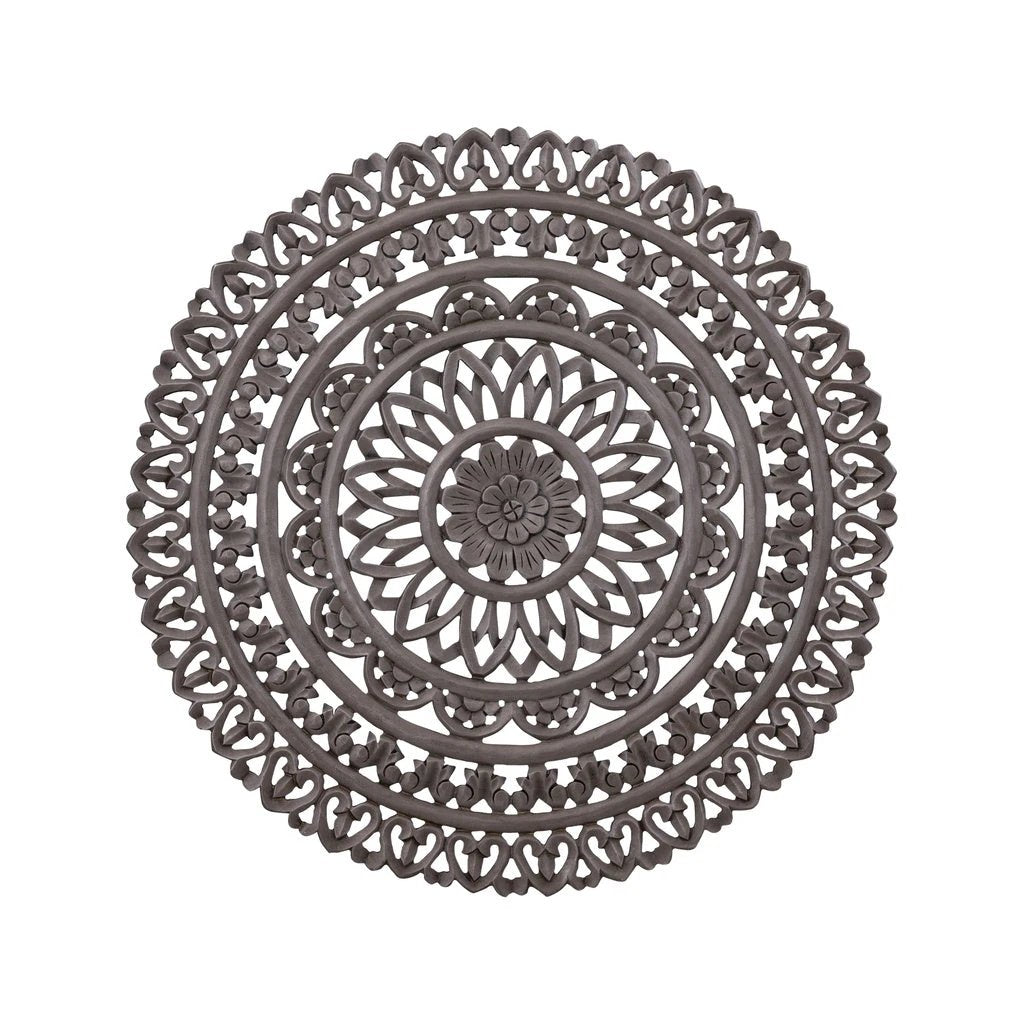 Farris Brown ronde MDF wandpaneel gesneden S by PTMD