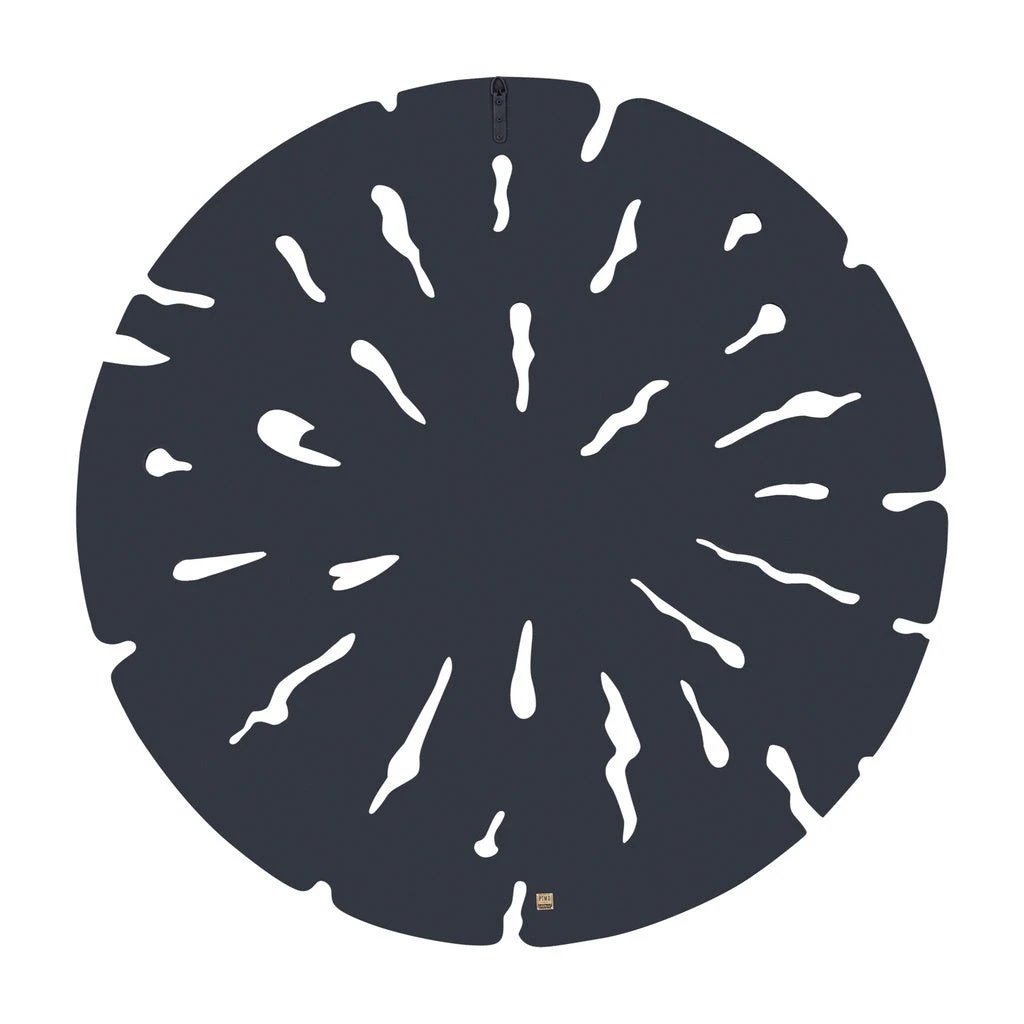 Bonte Bruine MDF wandpaneel gegolfd uitgesneden rond L by PTMD