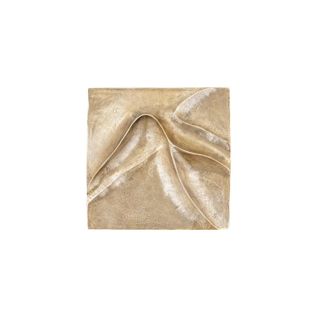 Gihan Gold gegoten aluminium wandpaneel golflijnen S - depauwwonen