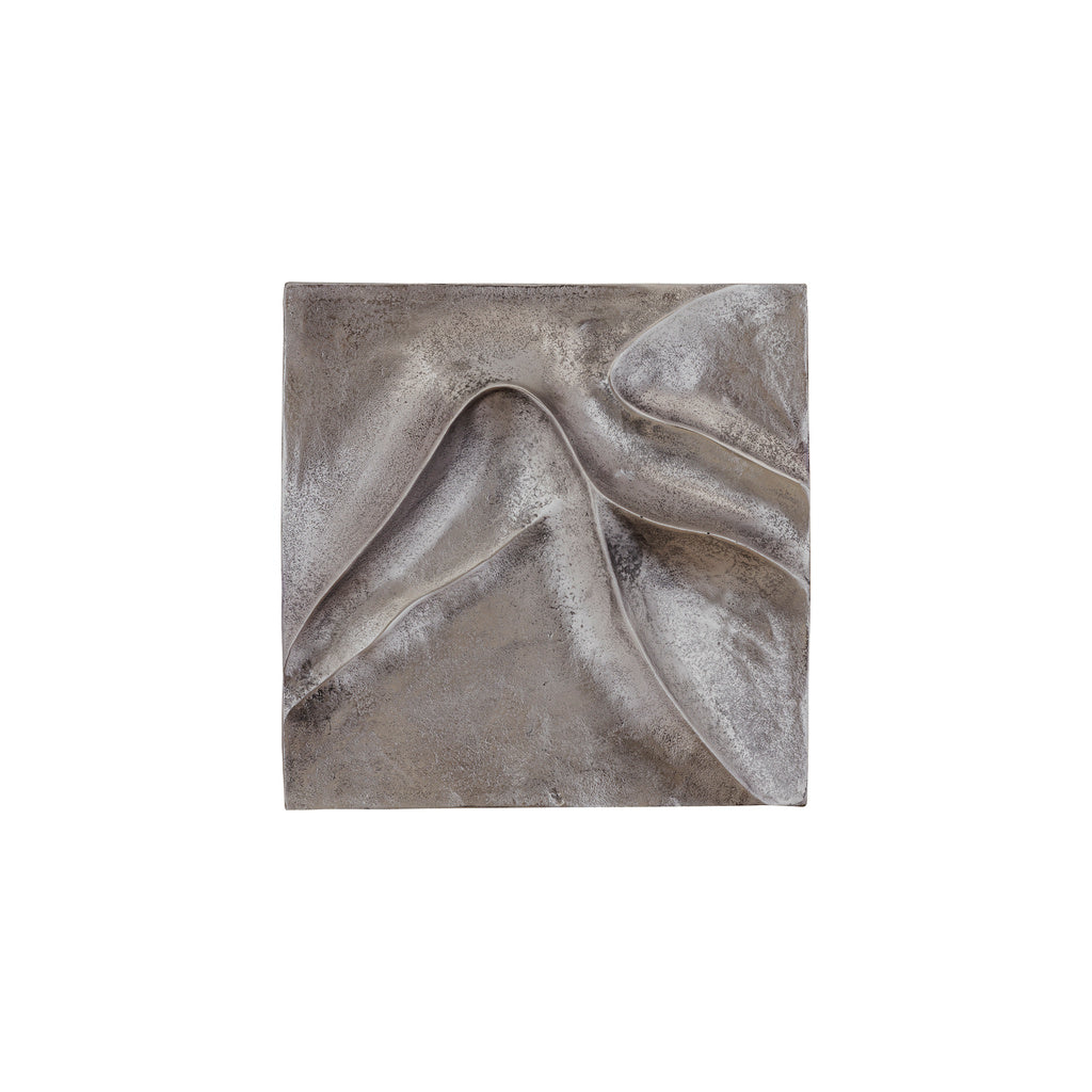 Gihan Nickle gegoten aluminium wandpaneel met golflijnen S - depauwwonen