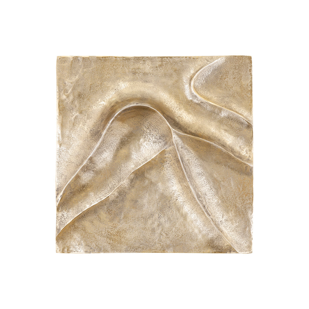 Gihan Gold gegoten aluminium wandpaneel golflijnen M - depauwwonen