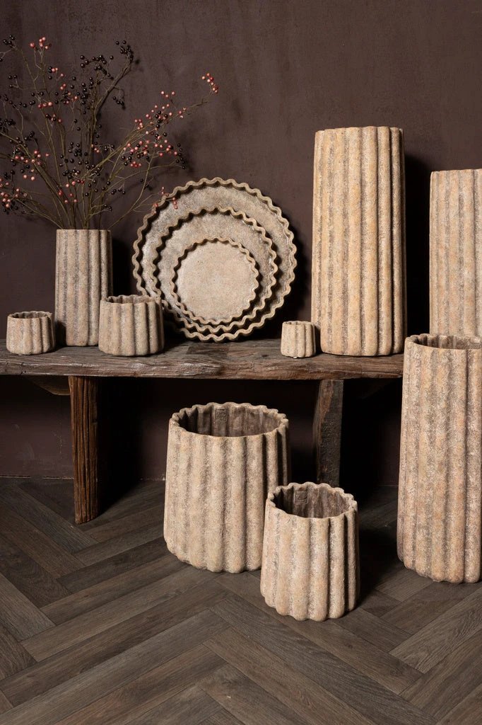 Jaydean Cementen Pot Hoog L by PTMD