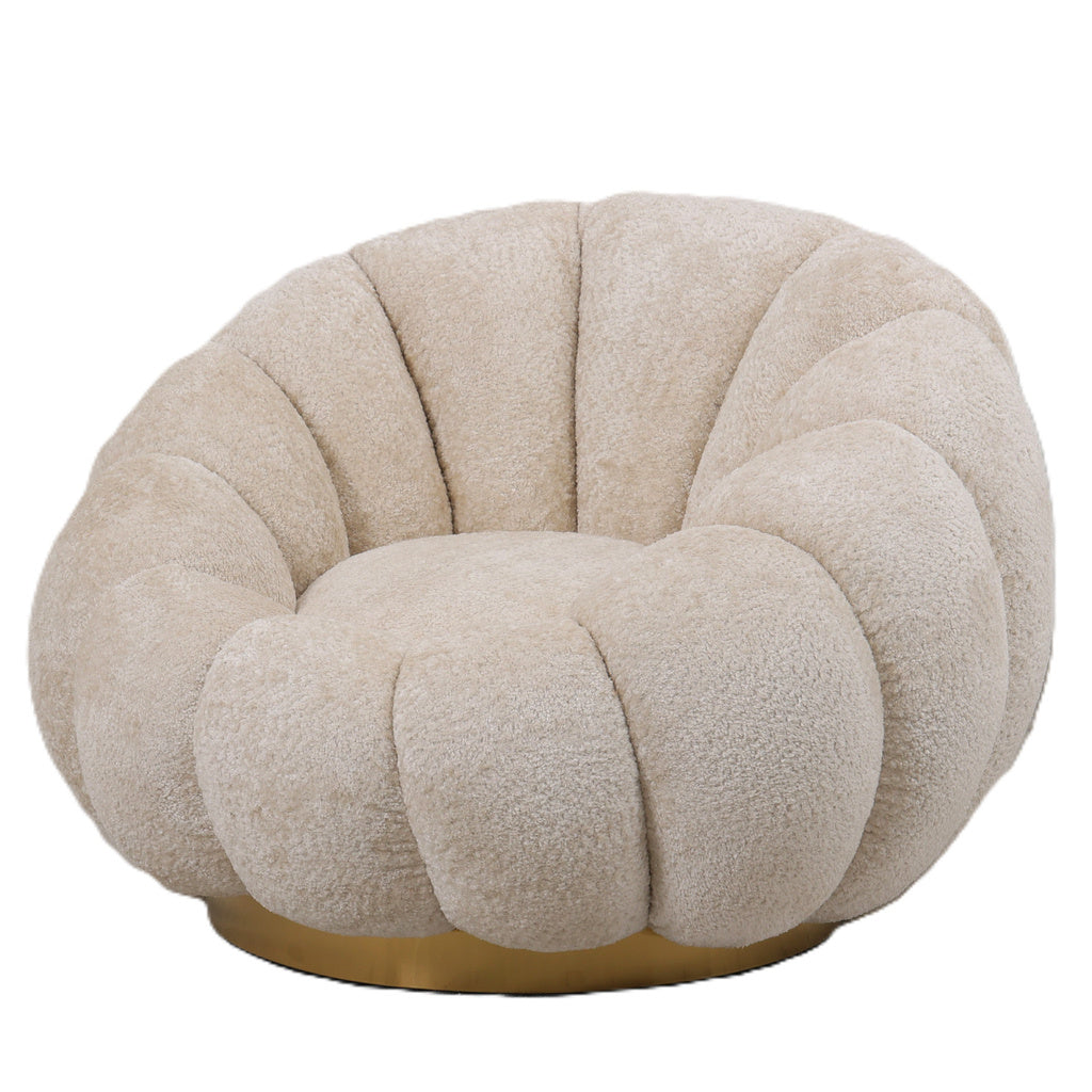 Daisy Fauteuil Cream met draaivoet - depauwwonen