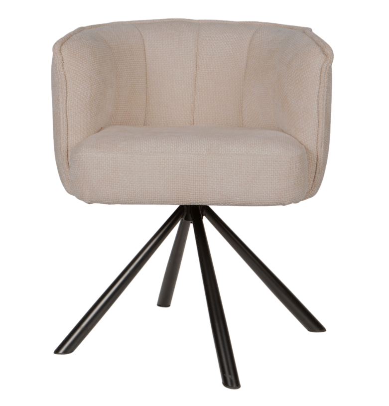 Como eetkamerstoel draaibaar roomwit by PTMD