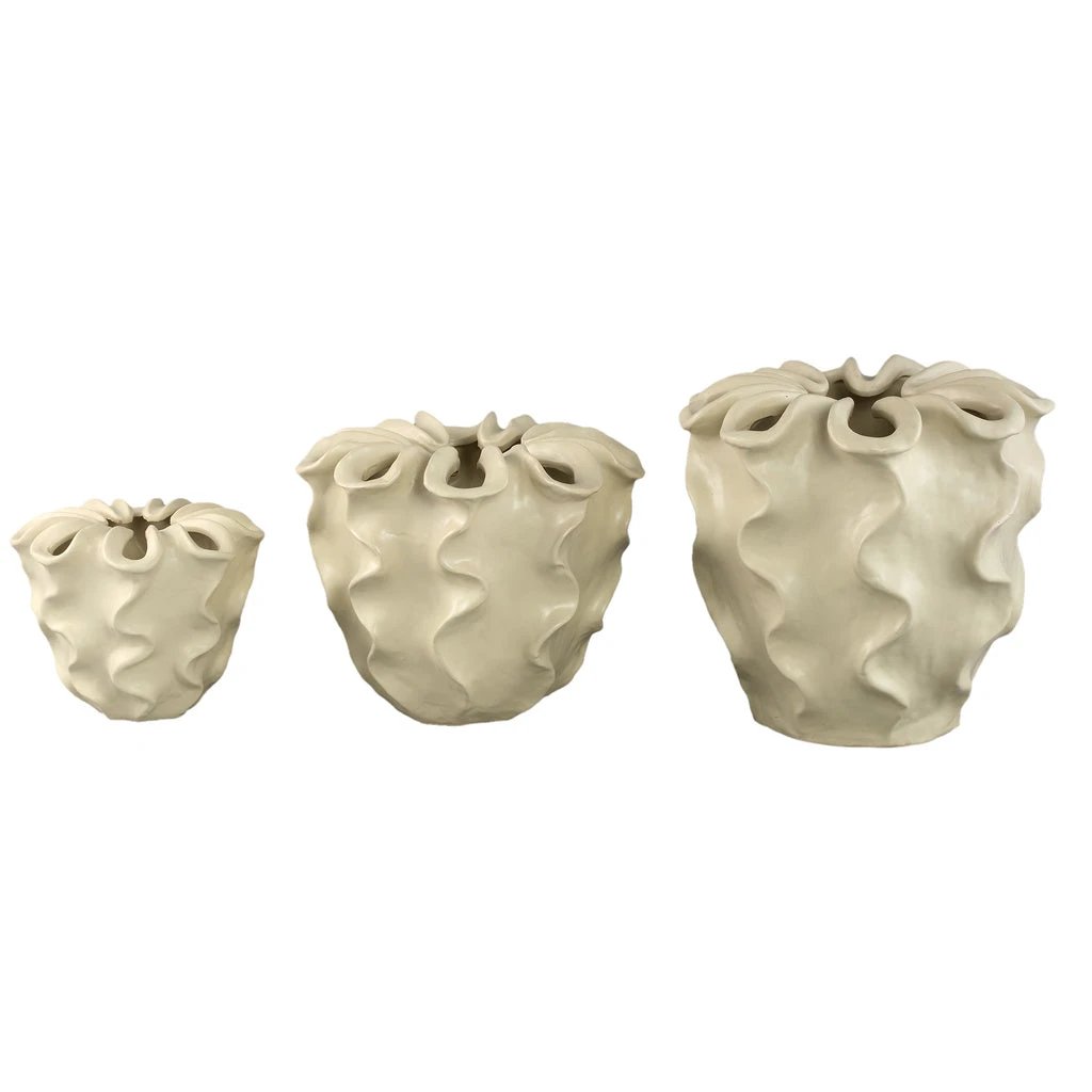 Rudie Pot/Vaas Cream L by PTMD