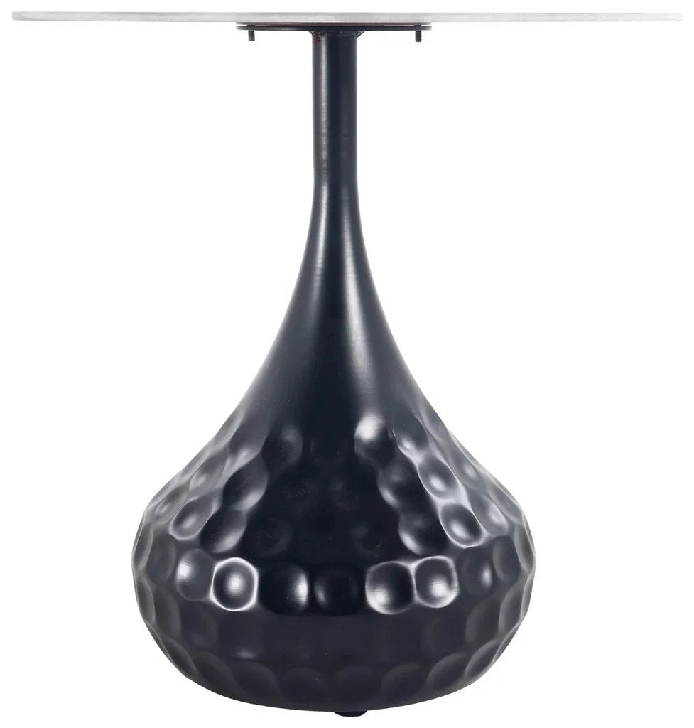 Anna Antracite Metal Sidetable with ceramic top by PTMD