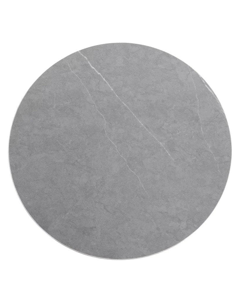 Anna Antracite Metal Sidetable with ceramic top by PTMD