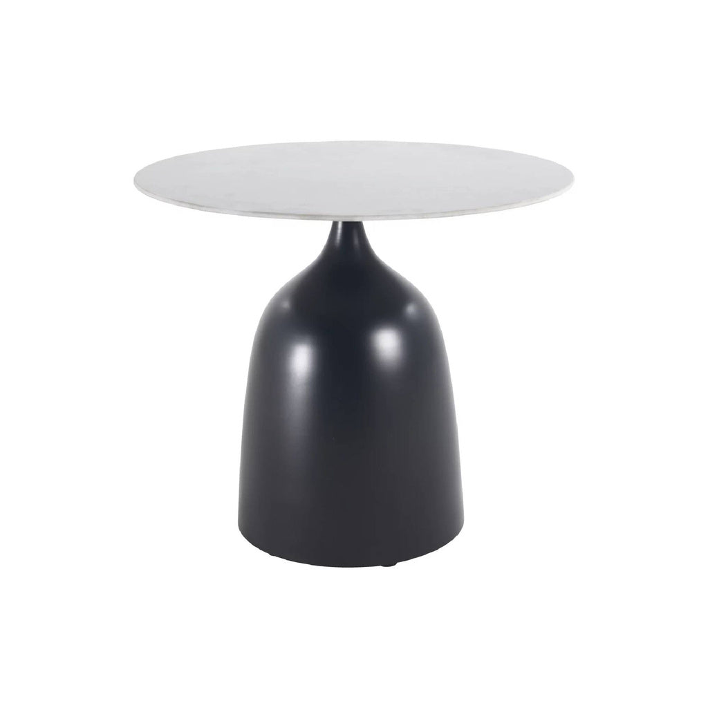 Anna Antracite Smooth Metal Sidetable with ceramic - depauwwonen