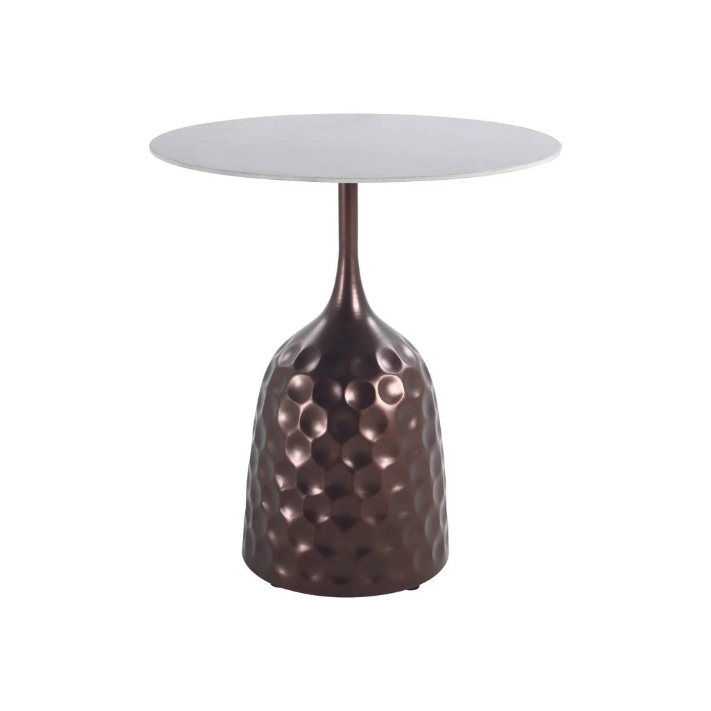 Anna Bronze Metal Sidetable with ceramic top - depauwwonen