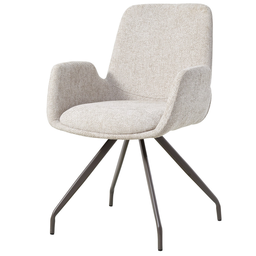 Athena Cream eetkamerstoel creme (set van 2) - depauwwonen