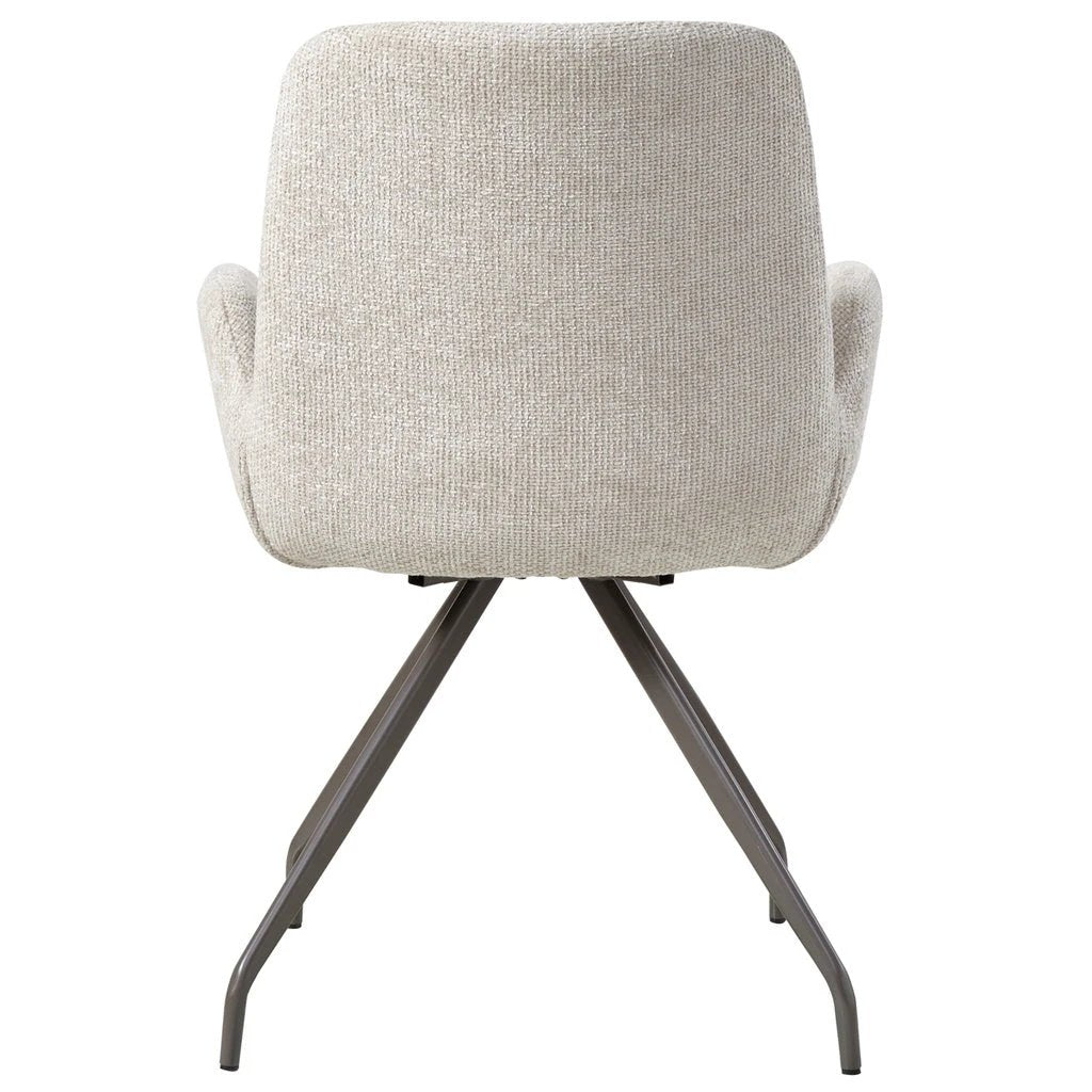 Athena Cream eetkamerstoel creme (set van 2) by PTMD